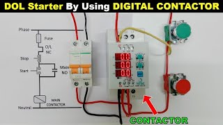 Three Phase DOL Starter by using Digital Contactor @TheElectricalGuy