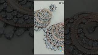 latest diamond earrings images #shortsvideo #puja's creations