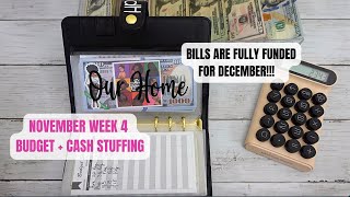 NOV WEEK 4 BUDGET & CASH STUFFING| BILL BINDER AND SINKING FUNDS| BUDGETING WEEKLY| TAYLORBUDGETS