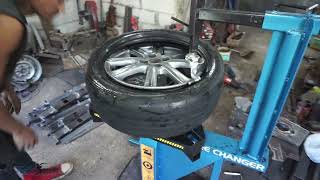 Tyre Changer Motor | Lepas Ban Motor Simpel | Cara Praktis Buka Ban Motor | GJT | Buka Pasang Ban