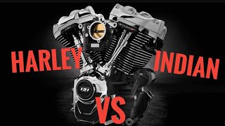 Harley Davidson 131 Cubic Inch vs Indian Power Plus Engine | Battle of the Big V-Twins