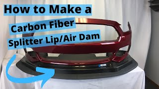 How to Make a Carbon Fiber Splitter Lip or Air Dam