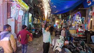 Testing cold Pyro gun in shahganj market prayagraj...