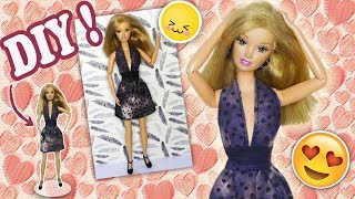 DIY - Como hacer un vestido de Coctel para Barbie + patron (English subtitles)