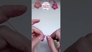 In FEW steps on how to make a micro crochet FLOWER #shorts | FREE pattern on webpage and full...