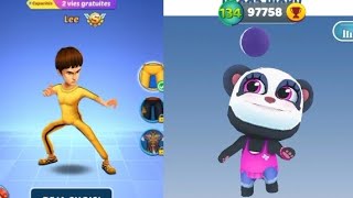 Subway Princess Runner Unlocked Lee Vs  Panda Pinky Panda Panda Runner Game