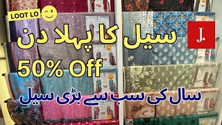 J. Sale |50% off| Biggest Sale| #junaidjamshedsale #sale #fashion #viralvideo #fashiontrends