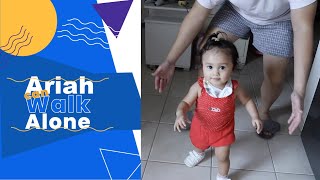 Baby Ariah can walk by herself already!!  #vlog29 #buhayofw #buhayofwdubai #baby