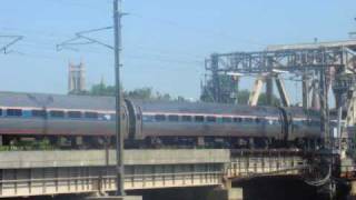 Amtrak reginoal coming out of shaws cove