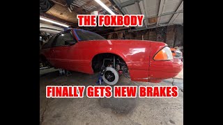 Fixing my foxbody dash PLUS new pads, rotors, and calipers installed!