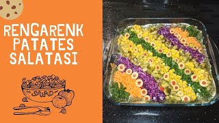 💥Renk karnavalı 💯 en sağlıklı, lezzetli ve renkli salata tarifi 🥗 colorful, healthy, yummy salad