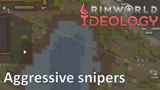 Ep03 Raiding and trading; 1000% snipers only; RimWorld ideology