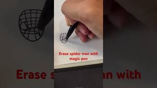 Magic pen can erase Spider man #short #shorts #youtube #shortvideo #shortsvideo #spiderman #viral