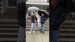 COLLEGE STUDENT INTERVIEWS PREACHER AT PENN STATE #pennstate #streetinterview #preacher #shorts