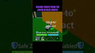 Rolling fruits from the GACHA in Blox Fruits! “#roblox #bloxfruit #subscribe #views #share #comment