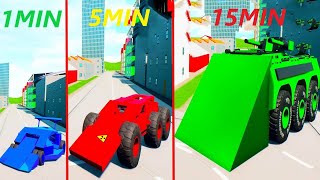 BUILD A RAMP CAR IN 1 MIN 5 MIN 15 MIN IN BRICK RIGS! BATTLE OF BUILDINGS AND BUILDERS IN BRICK RIGS