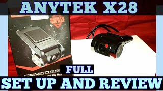 ANYTEK X28 DASH CAM REVIEW AND FULL SETUP WITH FOOTAGE