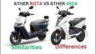 Ather Rizta vs 450X — Differences and similarities || Auto EV World