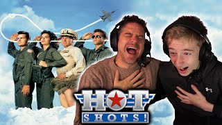 Father and Son Watch Hot Shots! (For The First Time) Movie Reaction!