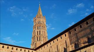 Cloches basilique St-Sernin de Toulouse (31) - Sonnerie horaire + sonnerie de l'angélus du soir