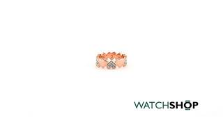 Ladies Guess Heart Bouquet Rose Gold Ring (UBR85025-54)