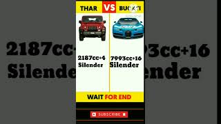 #Thar vs #bugati #youtube #shorts #video