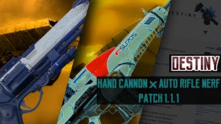 DESTINY PVP GAMEPLAY: Hand cannon x Auto rifle nerf patch 1.1.1