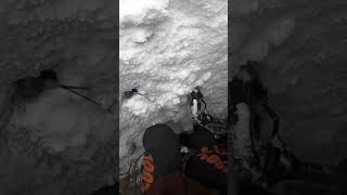 Bisikletle Kardan Adam Oluşum￼🥶 #alanya #snow #downhill #mtblifestyle #fail #mtbfail