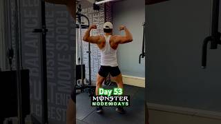 Day 53 Monster Mode Natural Body Transformation #gym #motivation #bodybuildingdiet #food #protein