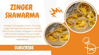 Zinger Shawarma Recipe | Homemade Shawarma Bread | Tandoori Mayo Sauce | By Deeja's Recipes