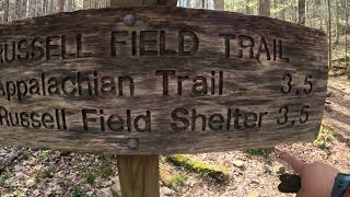 Lo logre. llegue a Russell  field trail shelter