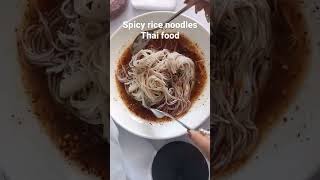 #shorts Oddly satisfying spicy rice noodles (Thai food) | KT Food Review