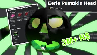 So I Got the Eerie Pumpkin Head on Roblox... Again