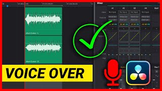 VOICEOVER in DaVinci Resolve: Registra la Voce Fuori Campo in 1 minuto - Aggiungere audio DaVinci