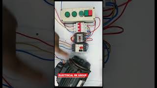 3 phase induction motor start from there different different push button