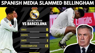 Is Jude Bellingham someone to be blamed for El Clasico defeat? Spanish Media DESTROYED him!