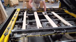 Making Pallets on Automatic Pallet Nailing Machine, Rhino Pallet