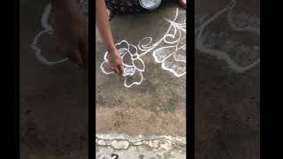 how to make Unique flower rangoli