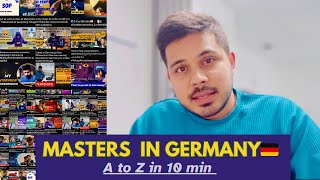 Exams, Application process,universities, Visa, part time jobs etc || Masters in Germany🇩🇪|| Telugu