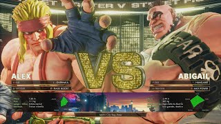 Street Fighter V - Alex Vs Abigail (HARDEST)