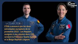 Sophie Adenot et Raphaël Liégeois premiers assignés à une mission dans l'ISS