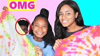 3 COLOR TIE DYE CHALLENGE! WITH MY LITTLE SISTER