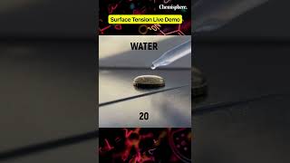 Alcohol vs water surface tension #chemistry #physicsmemes #physicsshorts #neet #jeemains #jeeadvance