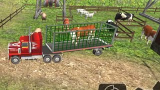 Offroad farm animal truck driving - Truck Trailer/kontainer mengirim Sapi 🐮🐄.