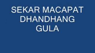 Sekar Macapat Dhandhang Gula   dhandhanggula