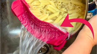 Auoon Clip-On Strainer Review | Easy Straining for Pasta & Veggies