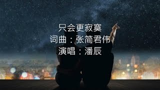 只会更寂寞 -- 潘辰