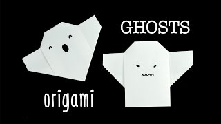 Easy Origami Ghost Tutorial - Halloween DIY - Paper Kawaii