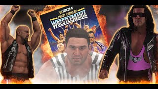 Relive Wrestling History WWE2K24 40 Years of WrestleMania - Gameplay #05 Austin vs. Bret