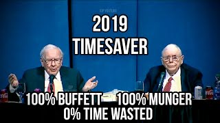 TIMESAVER 2019 Berkshire Hathaway Annual Meeting with Charlie Munger and Warren Buffett